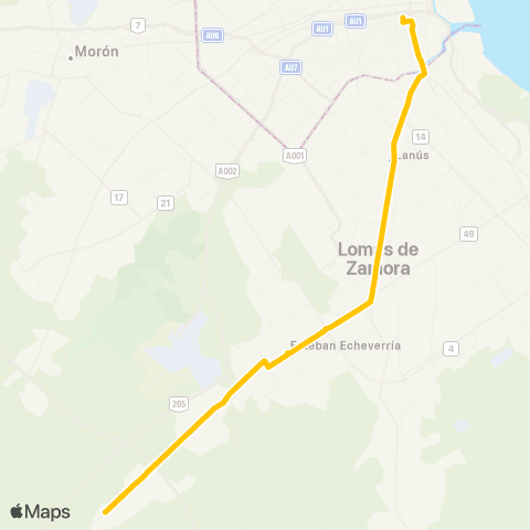 Ciudad de Buenos Aires San Vicente S.A. de Transportes map