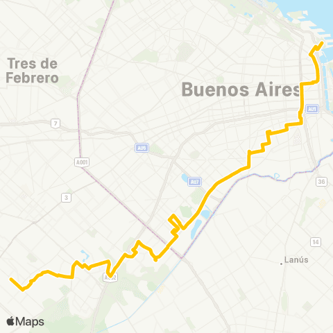 Ciudad de Buenos Aires Transportes Lope de Vega S.A.C.I. map