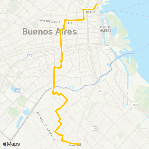 Ciudad de Buenos Aires El Puente S.A.T. map