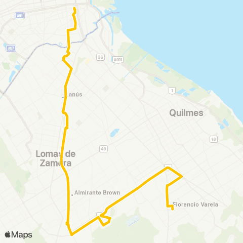 Ciudad de Buenos Aires San Vicente S.A. de Transportes map