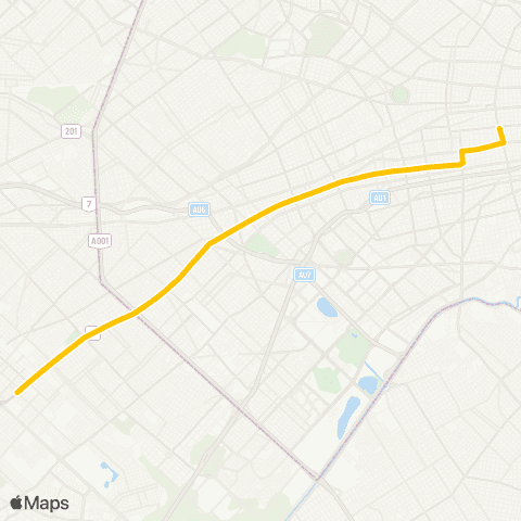 Ciudad de Buenos Aires Linea Expreso Liniers S.A.I.Y C. map