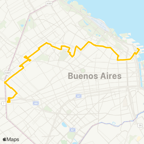Ciudad de Buenos Aires Empresa de Transp. Tte. Gral. Roca S.A map