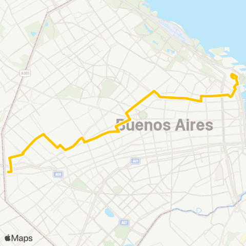 Ciudad de Buenos Aires Colectiveros Unidos S.A. map