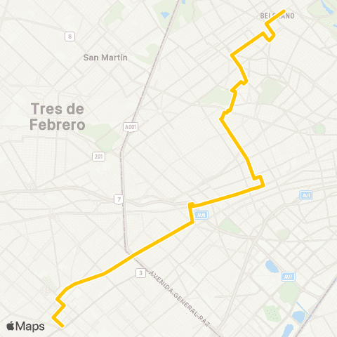 Ciudad de Buenos Aires Bernardino Rivadavia S.A.T.A. map