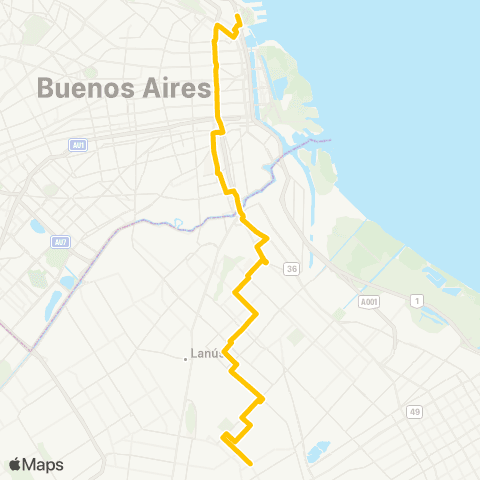 Ciudad de Buenos Aires Transportes Automotores Riachuelo S.A. map