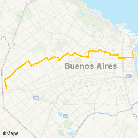 Ciudad de Buenos Aires Transporte Nueve de Julio Sac. map
