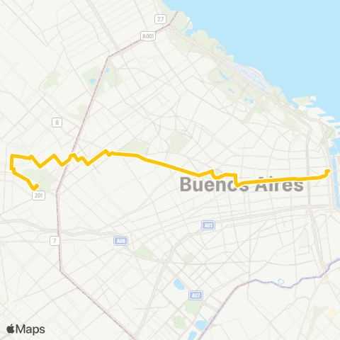 Ciudad de Buenos Aires Empresa de Transportes America S.A.C.I. map