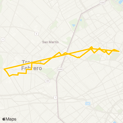 Ciudad de Buenos Aires Transportes Linea 123 S.A.C.I. map