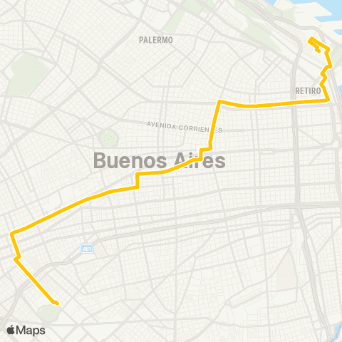Ciudad de Buenos Aires Nuevos Rumbos S.A.T.A.C.I.F.I. map