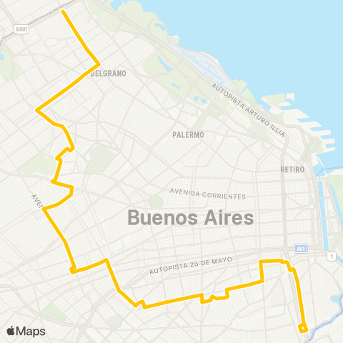 Ciudad de Buenos Aires Ersa Urbano map