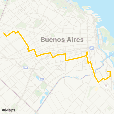 Ciudad de Buenos Aires Transportes Automotores Riachuelo S.A. map