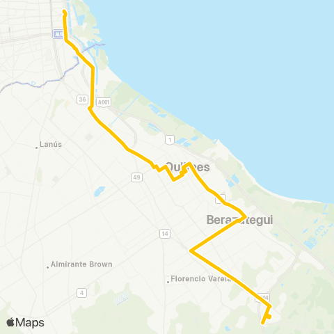 Ciudad de Buenos Aires Micro Omnibus Quilmes S.A.C.I. y F. map
