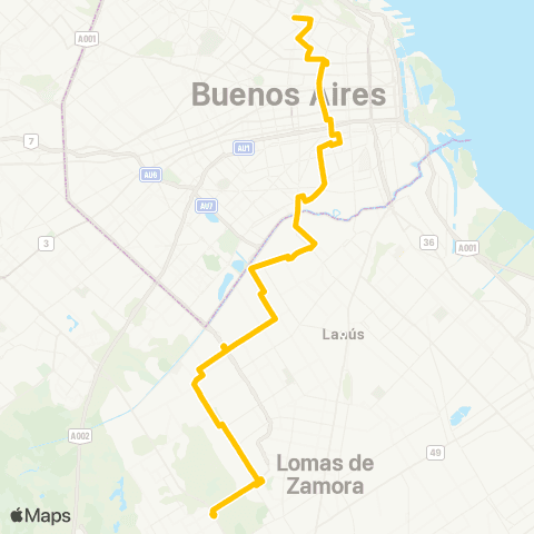 Ciudad de Buenos Aires Transporte Larrazabal C.I.S.A. map