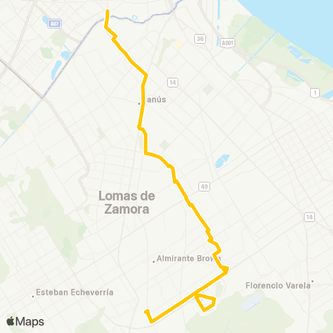 Ciudad de Buenos Aires San Vicente S.A. de Transportes map