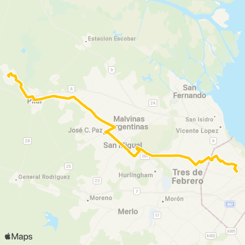 Ciudad de Buenos Aires Expreso General Sarmiento S.A. map