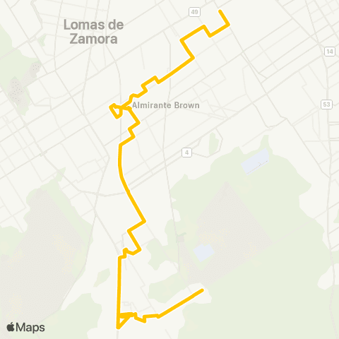 Municipios (Provincia de BA) Empresa de Transporte del Sur Srl map