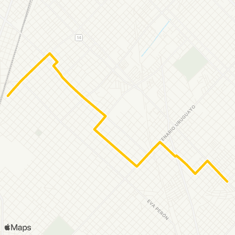 Municipios (Provincia de BA) Micro Omnibus Este S.A map