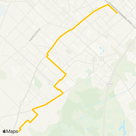 Municipios (Provincia de BA) Almafuerte Empresa de Transporte S.A.C.I map