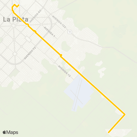 Municipios (Provincia de BA) Expreso la Plata Buenos Aires S.A. map