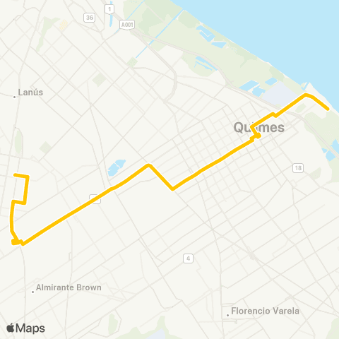 Provincia de Buenos Aires Compañía de Omnibus 25 de Mayo Linea 278 map