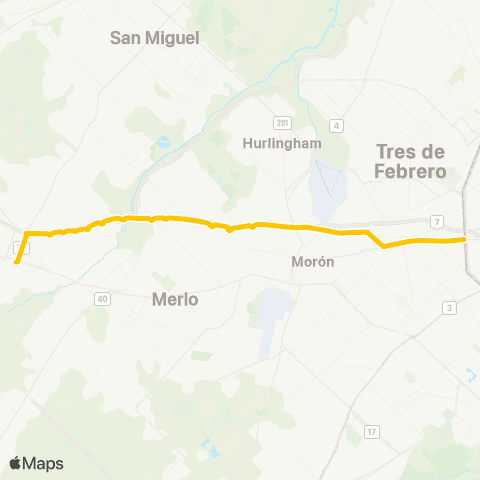 Provincia de Buenos Aires Empresa del Oeste Sat map