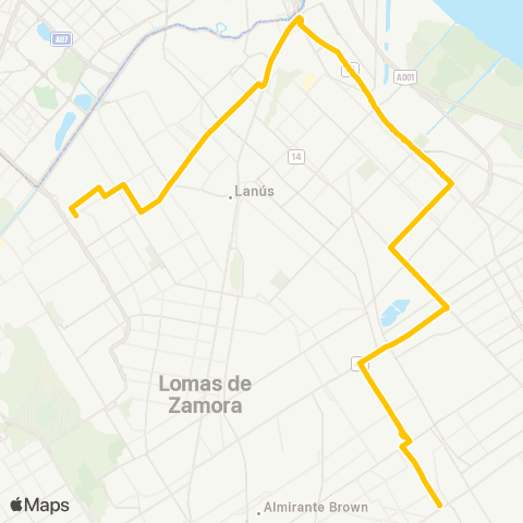 Provincia de Buenos Aires Expreso Nueve de Julio S.A. map