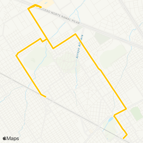 Provincia de Buenos Aires Expreso Parque el Lucero S.A. de Transpo map