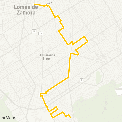 Provincia de Buenos Aires Expreso Villa Galicia San Jose S.A. map