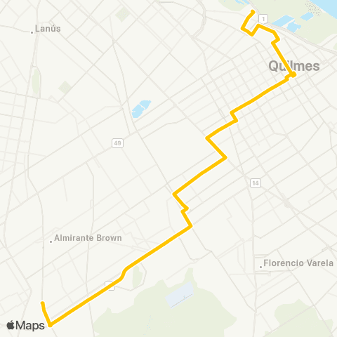 Provincia de Buenos Aires Expreso Villa Galicia San Jose S.A. map