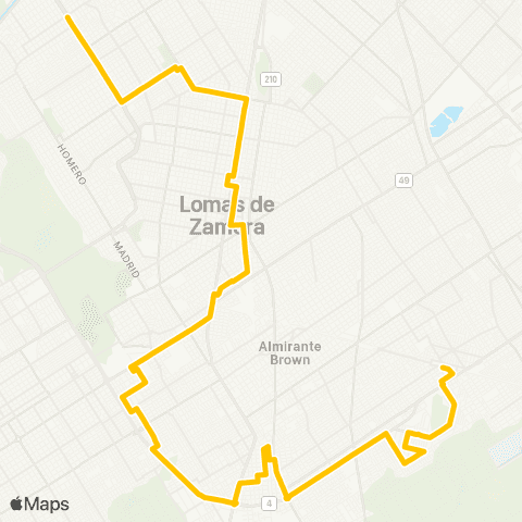 Provincia de Buenos Aires Micro Omnibus Mitre S.A. map