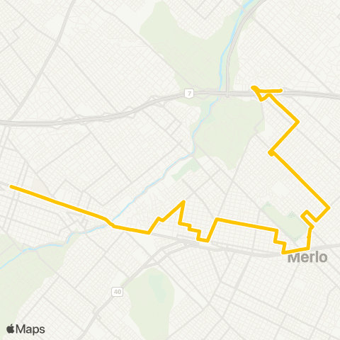 Provincia de Buenos Aires Transportes la Perlita S.A. map