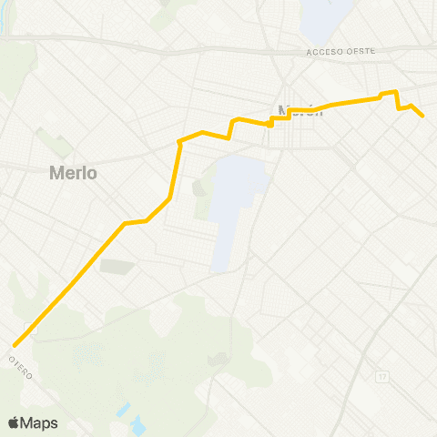 Provincia de Buenos Aires Transportes Unidos de Merlo S.A.C.I.I. map