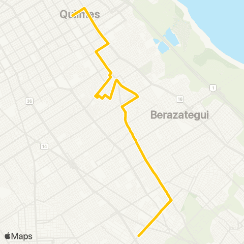 Provincia de Buenos Aires Micro Omnibus Quilmes S.A.C.I. y F. map