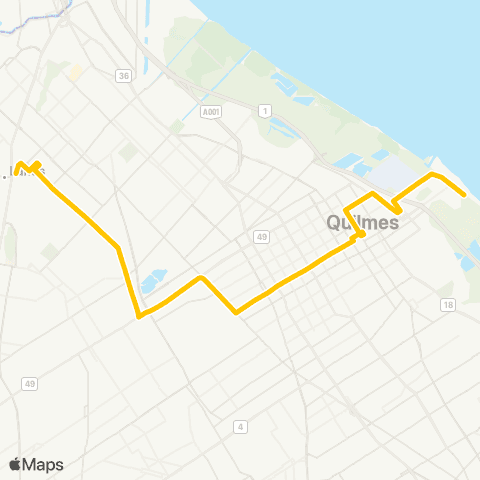 Provincia de Buenos Aires Compañía de Omnibus 25 de Mayo Linea 278 map