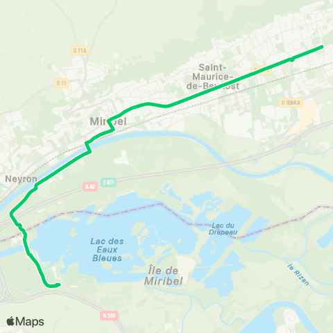 Colibri Ligne Grand Parc map