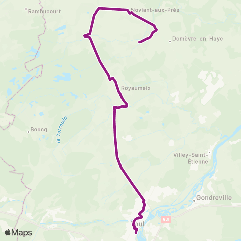 Colibri Noviant aux Prés - Toul Avancée Pte de Metz - Francheville map
