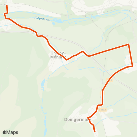 Colibri Boucq - Domgermain - Foug - Boucq - Domgermain map