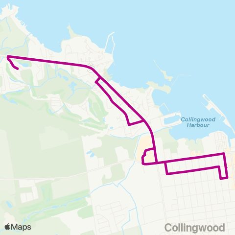 Colltrans Crosstown Route map