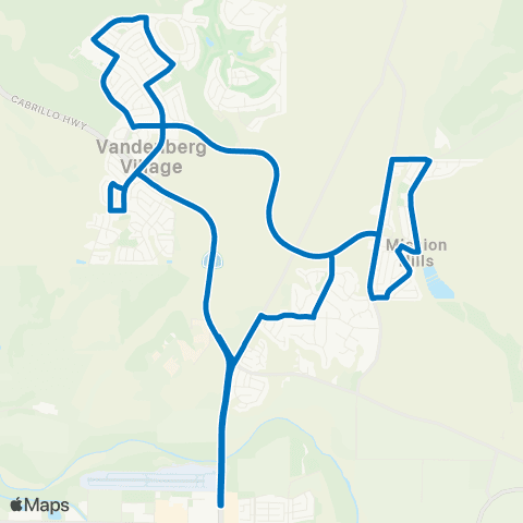 COLT Vandenberg Village map