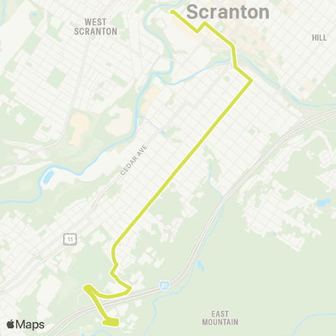 COLTS Valley View / Hilltop map