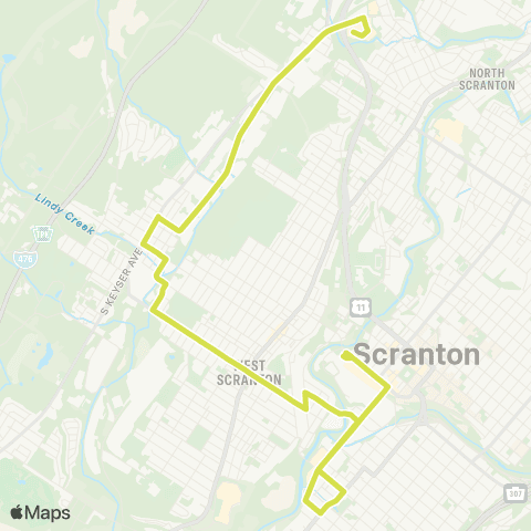 COLTS Keyser Lafayette Saturday map