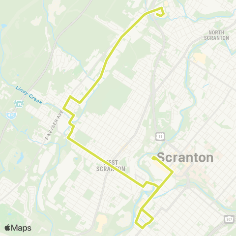 COLTS Keyser Valley map