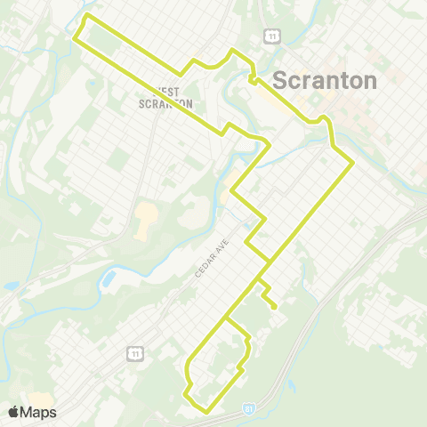 COLTS Luzerne / Providence map