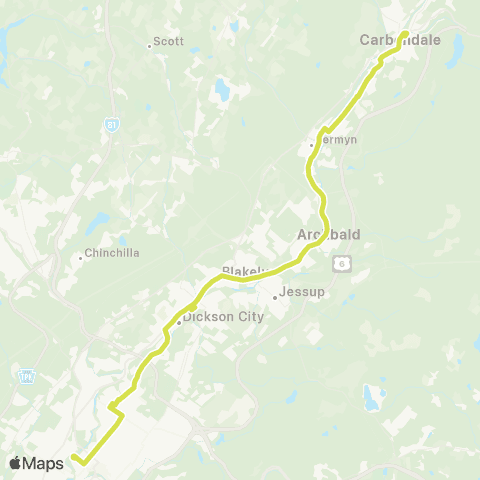 COLTS Carbondale map