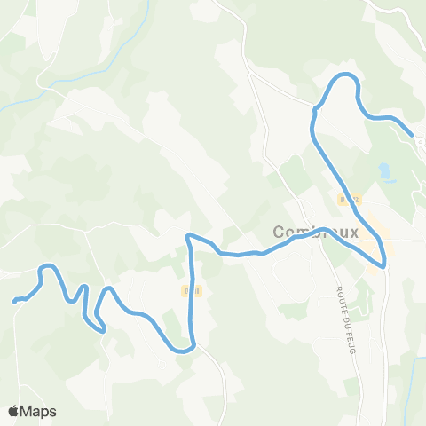 Skibus Combloux Navettes Gratuite - Village - la Cry map