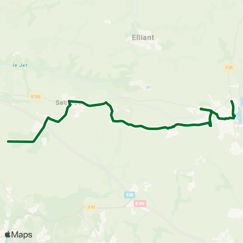 Coralie Saint Yvi - Rosporden map