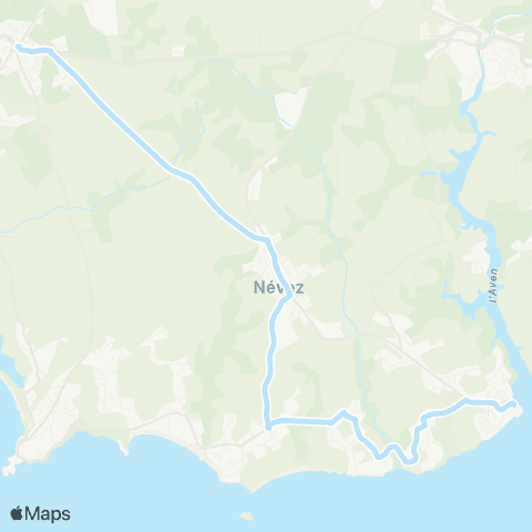 Coralie Trégunc Ctre - Névez Mairie - Névez Port Manech map