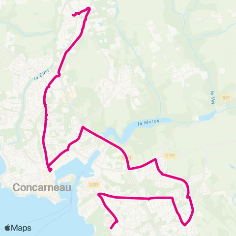 Coralie Keramporiel - Centre - le Porzou map