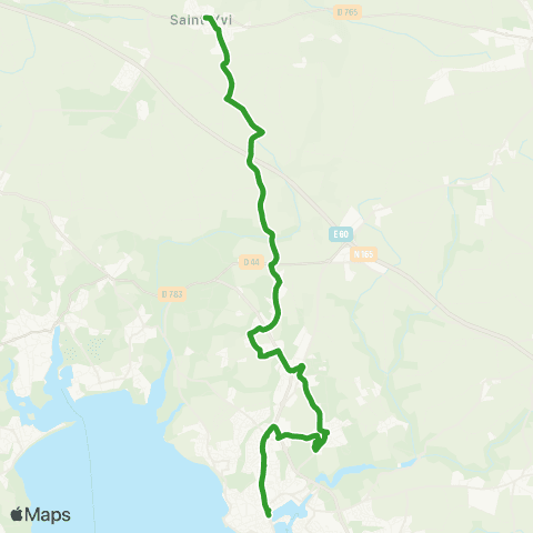 Coralie St Yvi - Beuzec Conq - Centre map