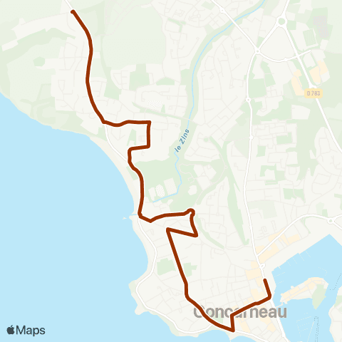 Coralie Camping des Prés verts - Centre ville map